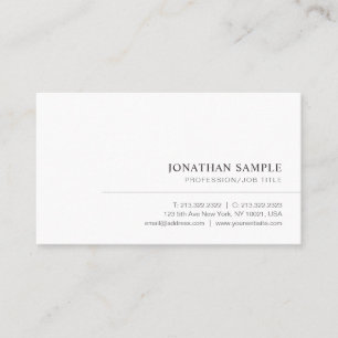 Modern Elegant Simple Professional Template Custom Business Card