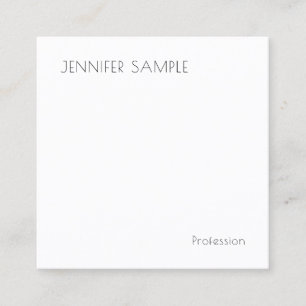 Modern Elegant Simple Template Professional Square Business Card