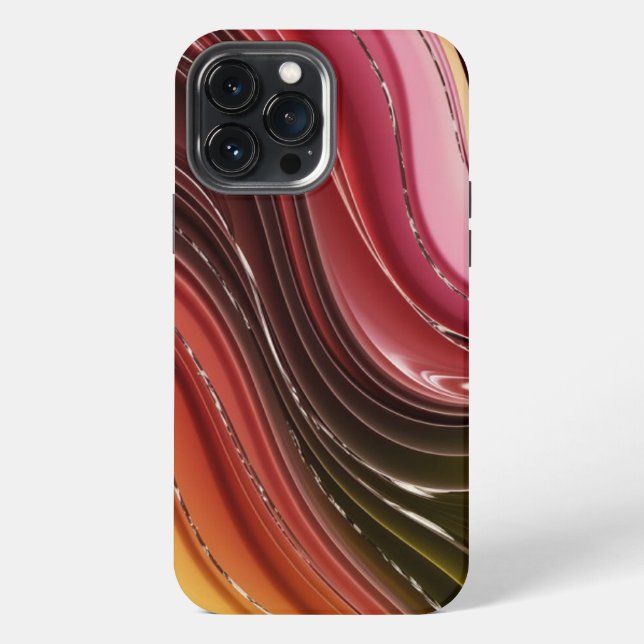 Modern elegant  sleek bright gradient iPhone case (Back)