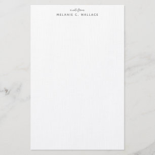 Modern Elegant Smokey Grey Personalized Stationery
