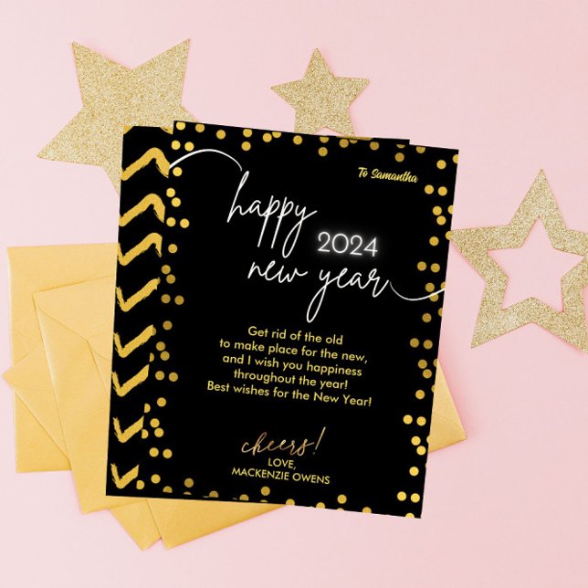 Modern & Elegant Soiree: NYE Celebration Holiday Card (Creator Uploaded)