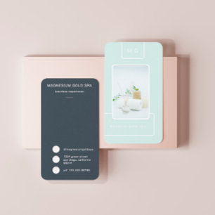 modern elegant spa photo Business Card