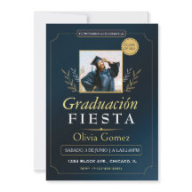 Modern Elegant Spanish Graduates Invitation