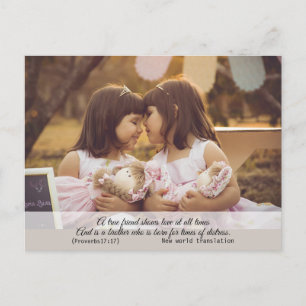 Modern Elegant Spiritual Bible Verse Postcard