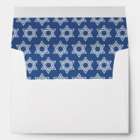 Modern Elegant Star of David Pattern Bar Mitzvah