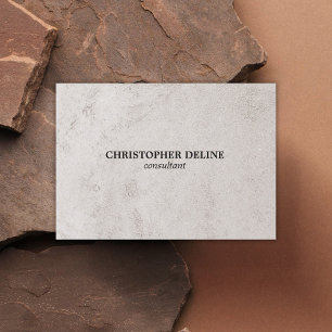 Modern Elegant Stone Consultant Business Card