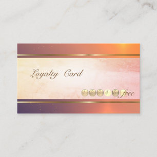 Modern Elegant ,Stripe,Dotted  Loyalty Card