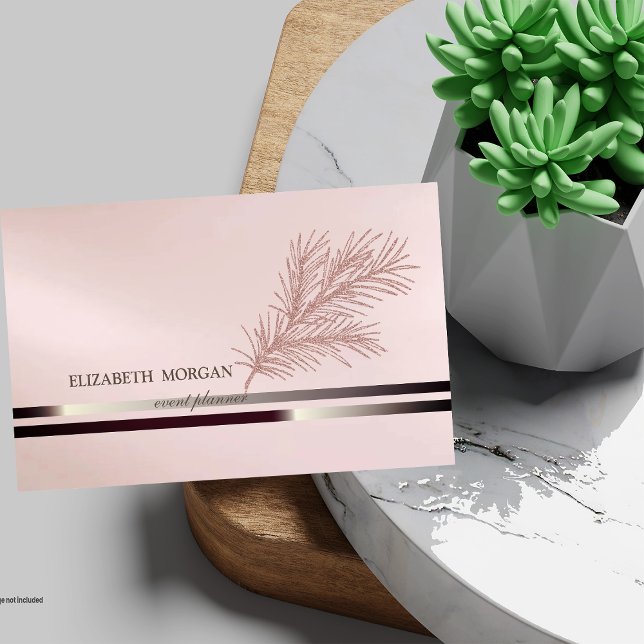 Modern Elegant ,Stripe, Glitter Branch Business Card (Creator Uploaded)