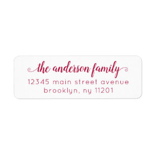 Modern Elegant Stylish Burgundy Red Script Family
