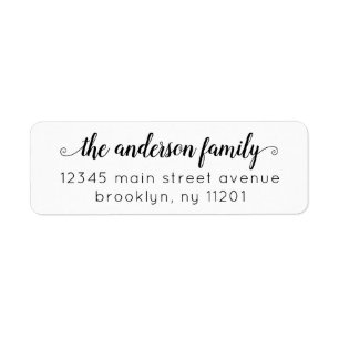 Modern Elegant Stylish Classic Black Script Family