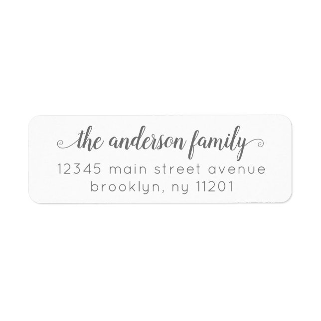 Modern Elegant Stylish Classic Grey Script Family (Front)