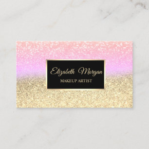 Modern Elegant Stylish Glitter Frame Business Card
