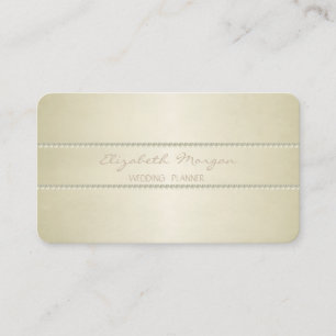 Modern Elegant Stylish Simple,Pearls Business Card