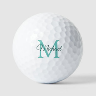 Modern Elegant Template 12 Pack Monogram Initial Golf Balls