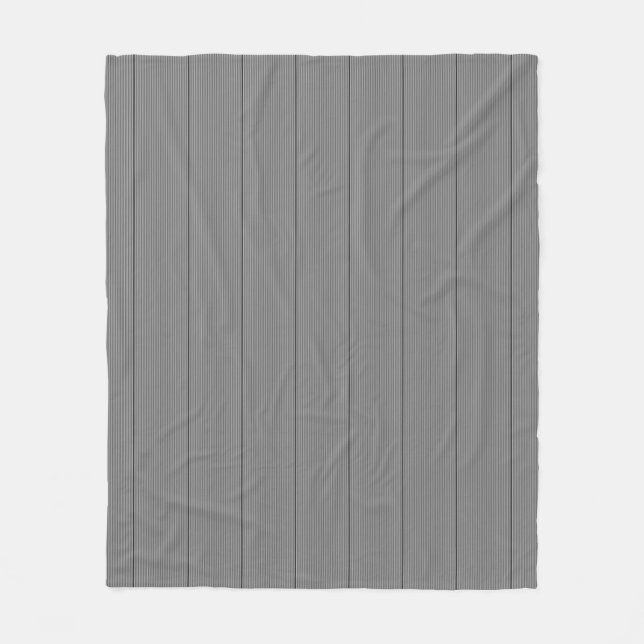 Modern Elegant Template Black White Striped Fleece Blanket (Front)