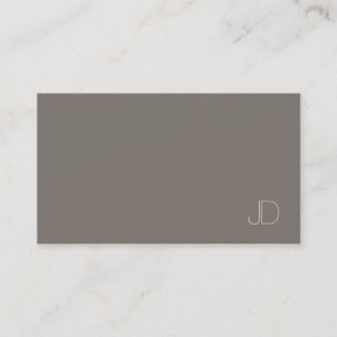 Modern Elegant Template Professional Monogram Top Business Card
