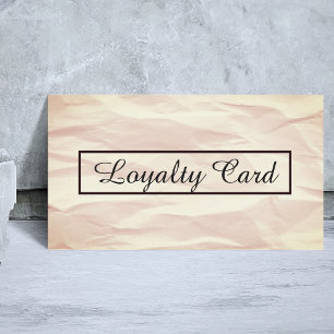 Modern Elegant Texture Beauty Salon Loyalty Card