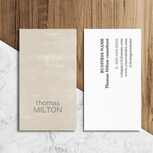Modern Elegant Texture Consultant Business Card
