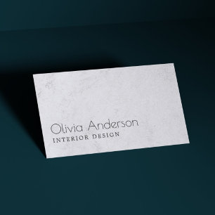Modern Elegant Texture Grey Interior Design Business Card