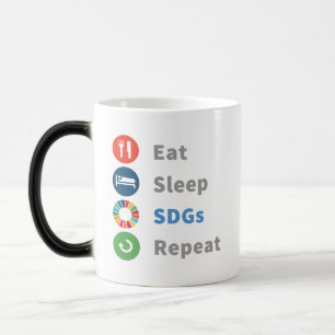 Modern Elegant Trendy Cute Global Goals 2030 Two-T Magic Mug