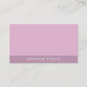 Modern Elegant Trendy Purple Template Professional Business Card