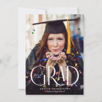 Modern Elegant Type Graduation Photo Budget
