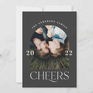 Modern elegant typography black + white Christmas