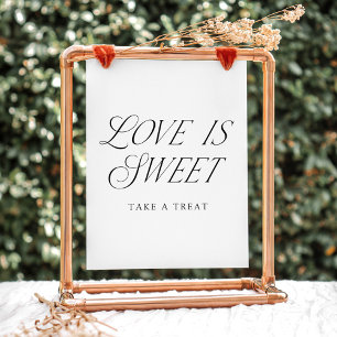 Modern Elegant Typography Love is Sweet Sign
