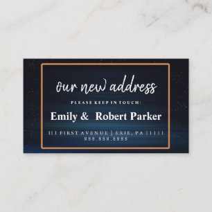 Modern Elegant Typography New Address Insert
