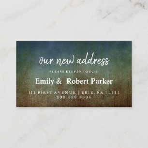 Modern Elegant Typography New Address Insert