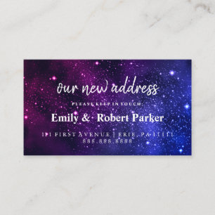 Modern Elegant Typography New Address Insert