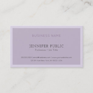 Modern Elegant Violet Colour Corporate Professiona Business Card