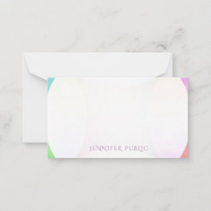 Modern Elegant Watercolor Hand Script Monogram Card