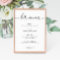 Modern Elegant Wedding Bar Menu Sign