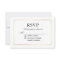 Modern Elegant Wedding Black and White RSVP