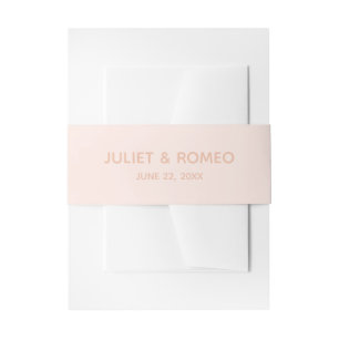 Modern Elegant Wedding Invitation Belly Band