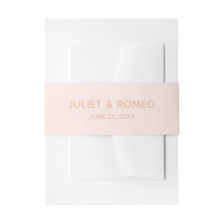 Modern Elegant Wedding Invitation Belly Band