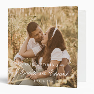 Modern Elegant Wedding Photo Album Binder