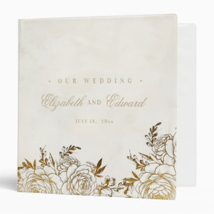 Modern Elegant Wedding Photo Album Binder