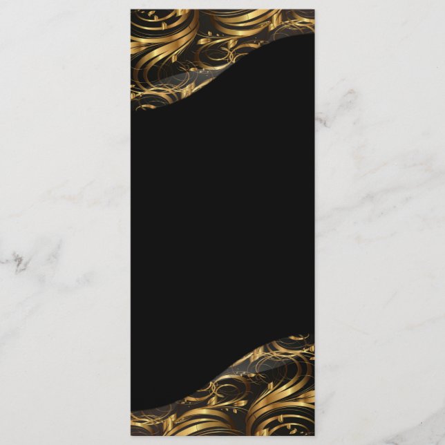 Modern Elegant Wedding Program (Front)