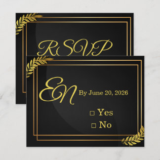 Modern Elegant Wedding RSVP Template | Edita