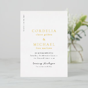 Modern Elegant Wedding Save the Date