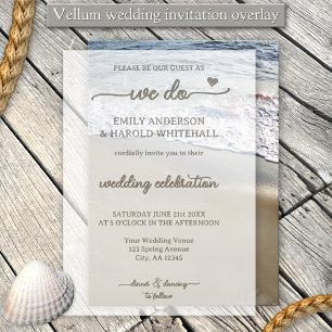 Modern Elegant Wedding Vellum Invitations