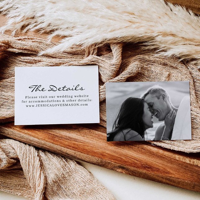 Modern Elegant Wedding Website Insert Card (Creator Uploaded)