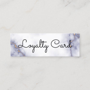 Modern Elegant White Beauty Salon Loyalty Card