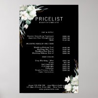 Modern, elegant white flowers , price list