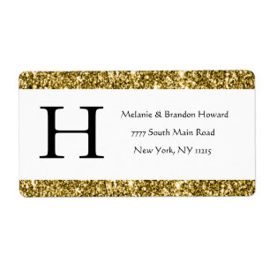 Modern Elegant White Gold Monogram Initial return
