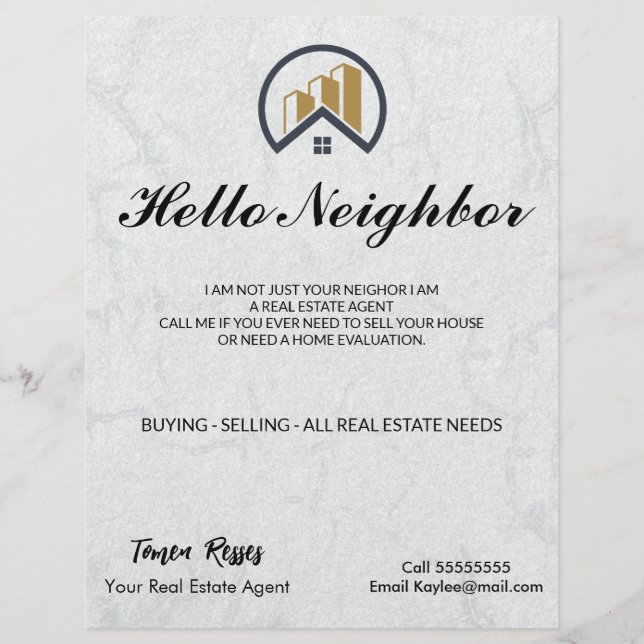 Modern Elegant White Real Estate Flyer (Front)