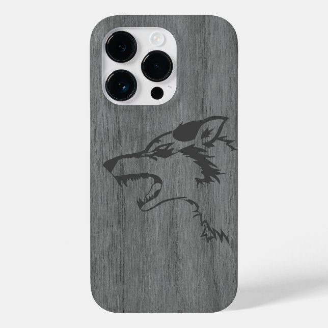 Modern elegant wood personalized - wooden Case-Mate iPhone case (Back)