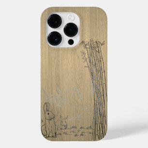 Modern elegant wood personalized - wooden Case-Mate iPhone 14 pro case